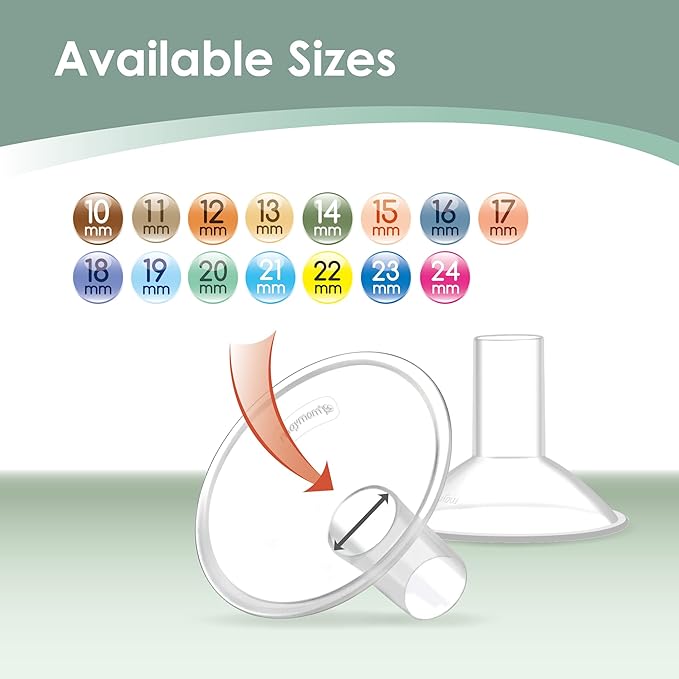 Maymom MyFit Crater Series 17mm Two-Piece Design Small Breastshield Compatible with Medela Breast Pump Parts; Replace Shields; Fit Flex Connector; 2pc