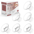 Flange Inserts 21mm for 24mm Flanges/Shields of Pumps, Softer Silicone Flange Insert Compatible with Momcozy/Spectra/eufy/Medela/TSRETE Breastpump, Replacement Pump Parts Flanges Sizing Kit, 6PCS-21mm