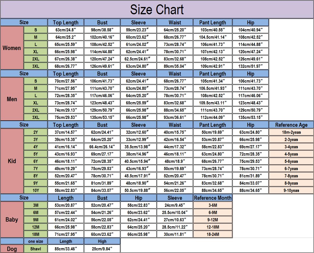 Awoscut Family Christmas Pajamas Matching Pajamas for Family, Xmas PJs Sets Holiday Sleepwear(&q-13, Kids, 3 Years)