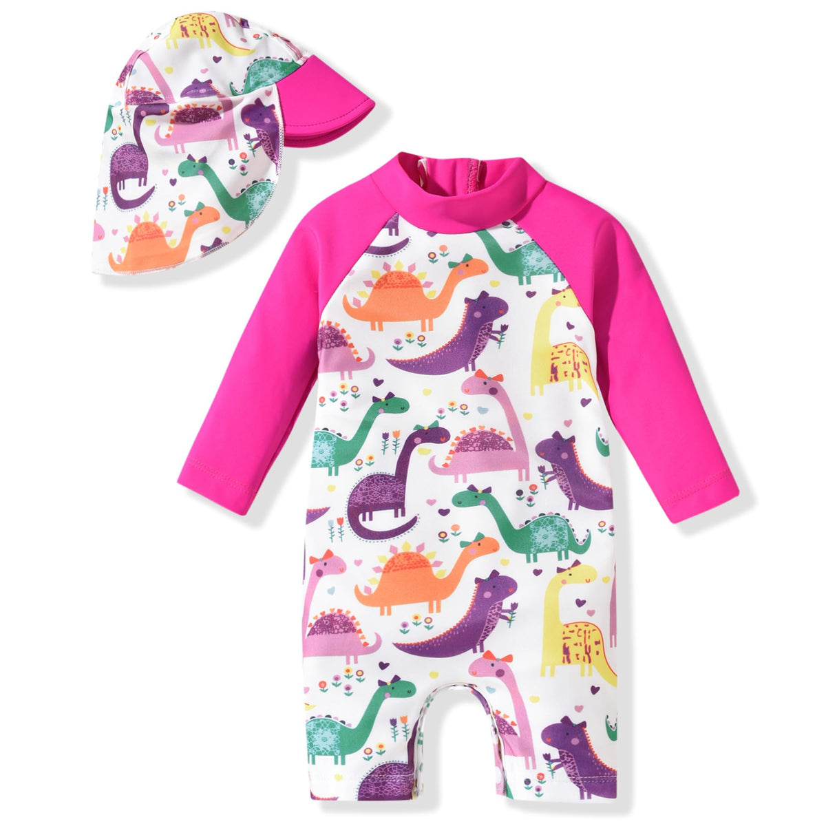 Aalizzwell 18-24 Months Baby Girls One Piece Long Sleeve Swimsuit Strawberry Bathing Suit Fruit Swimwear Beach Wear