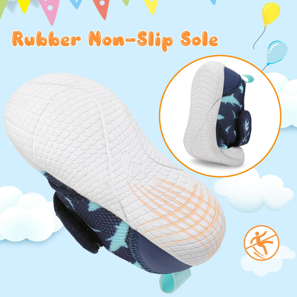 FEETCITY Baby Sock Shoes Baby Walking Shoes Infant Non-Slip Breathable Slippers with Soft Rubber Sole Baby Boys Girls Slip On Sneakers