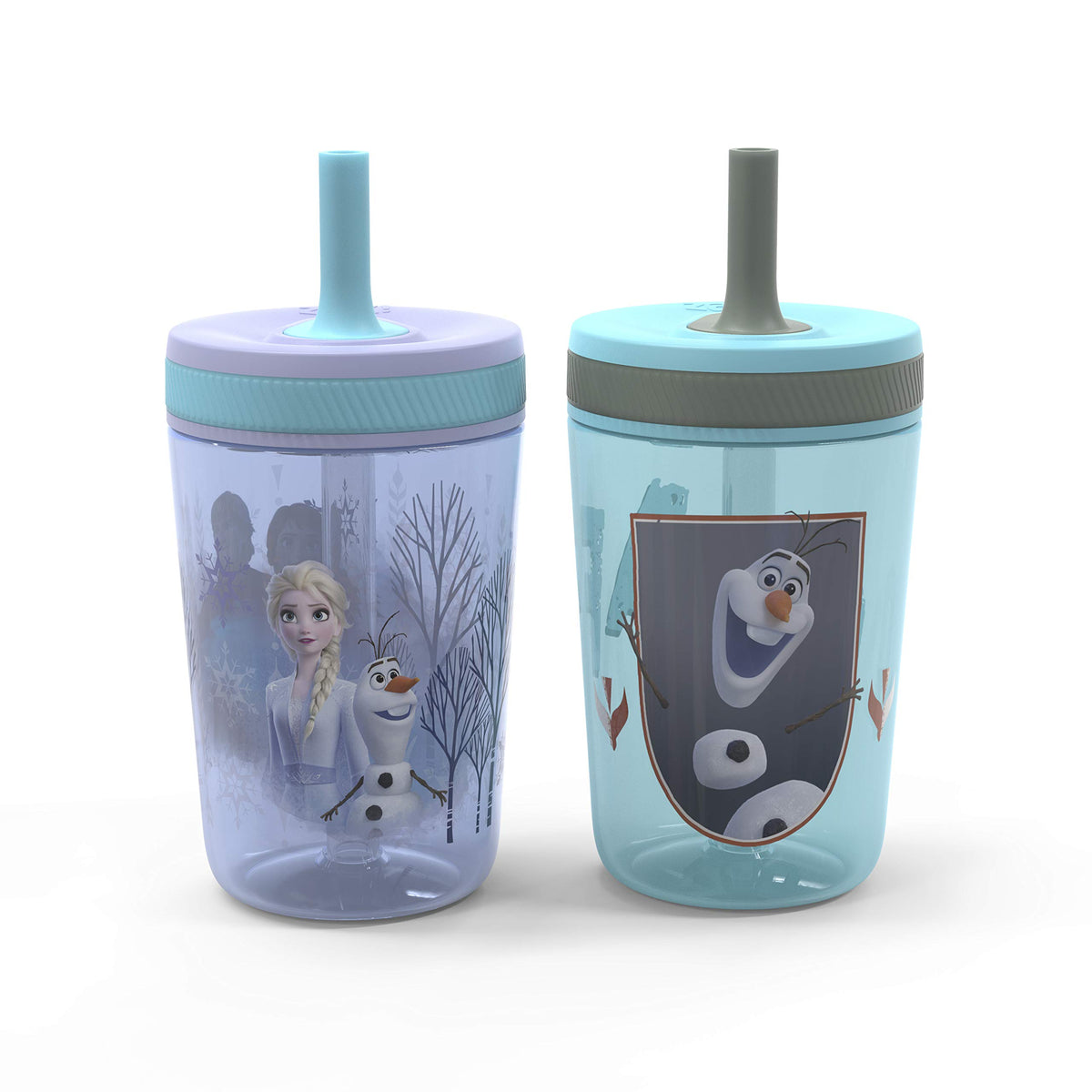 Zak Designs Gabby's Dollhouse Kelso Toddler Cups For Travel or At Home, 15oz 2-Pack Durable Plastic Sippy Cups With Leak-Proof Design is Perfect For Kids Cakey Cat, Mercat