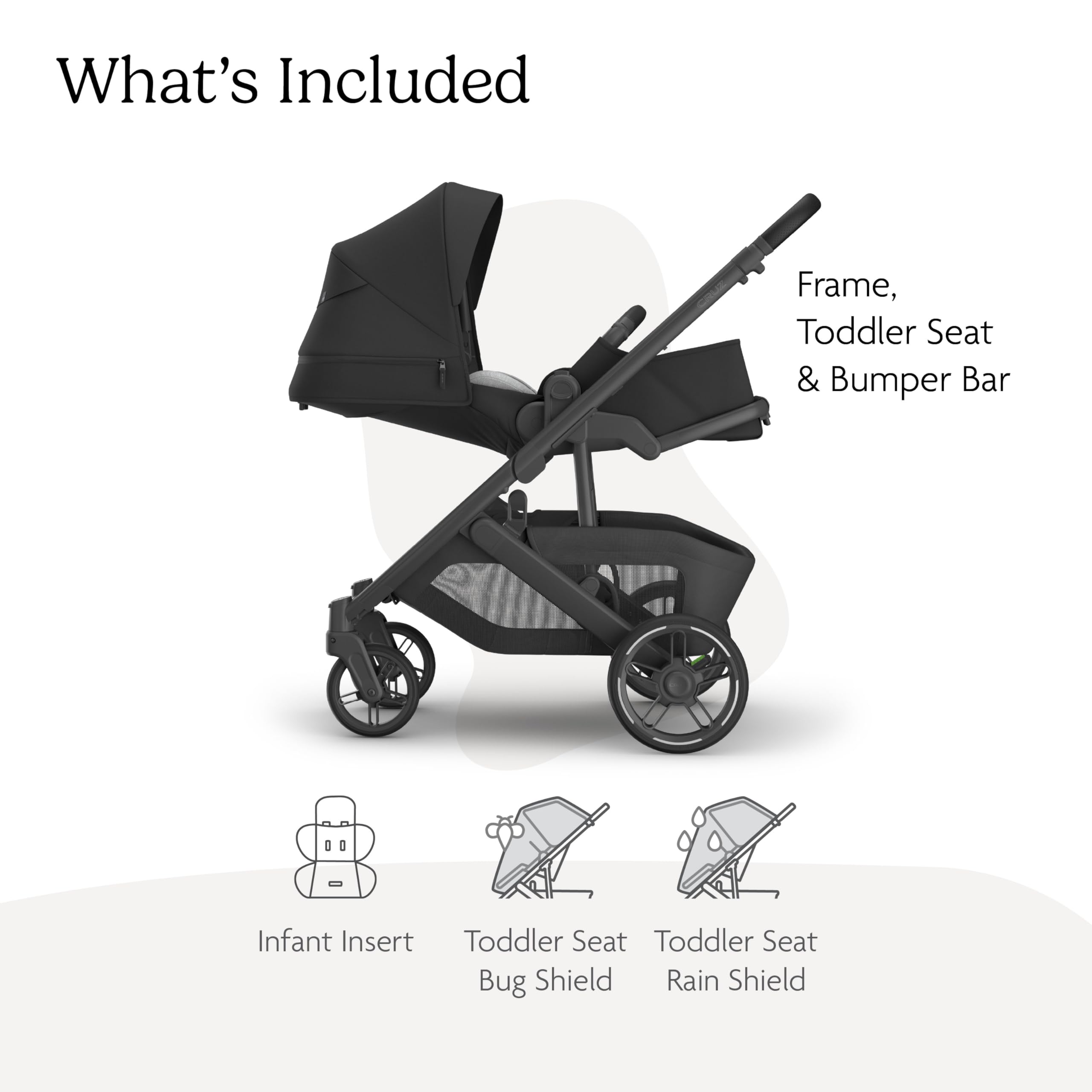 UPPAbaby Cruz V3 Full-Size, from Birth, Car Seat Compatible - Jake