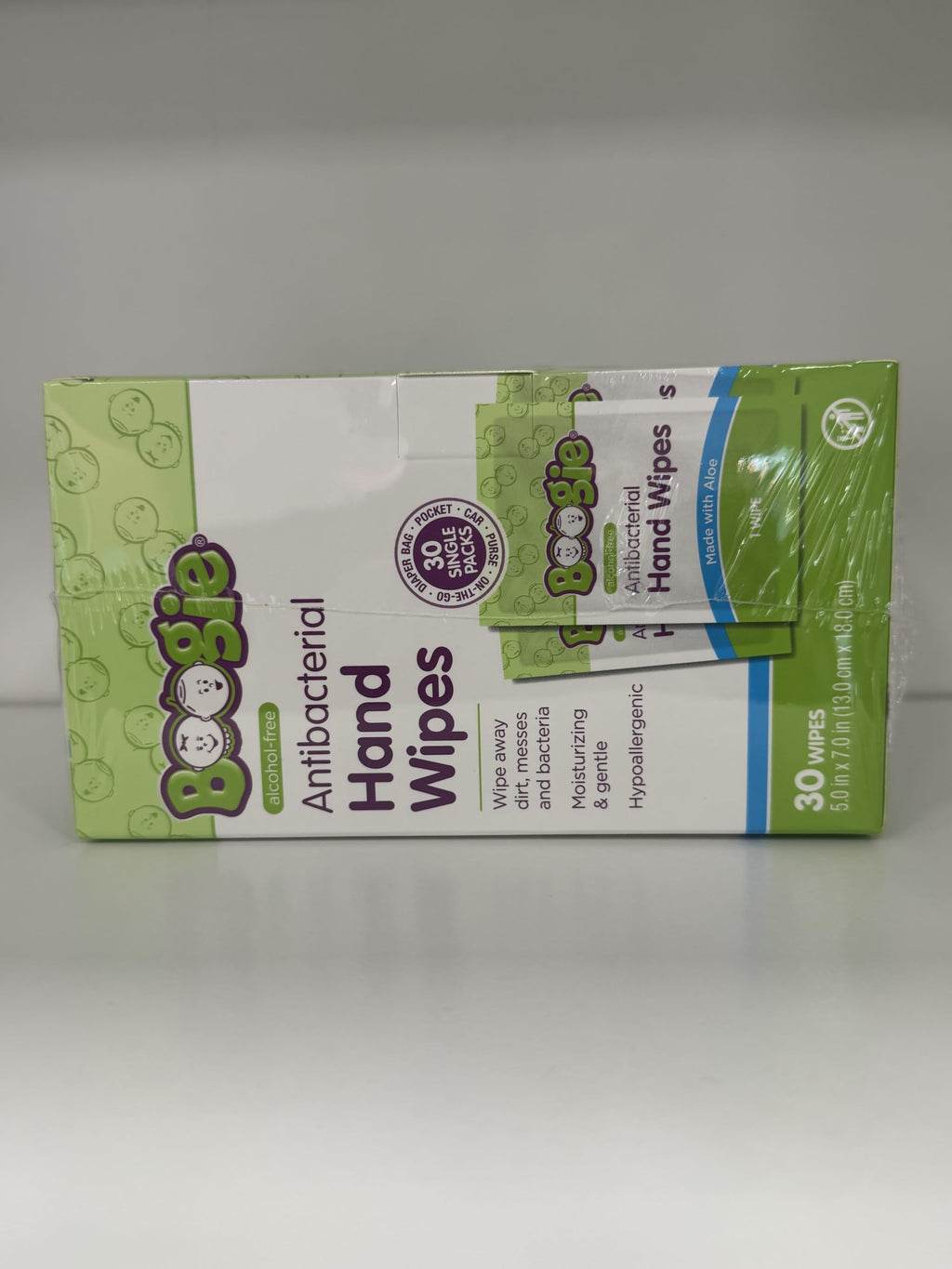 Boogie Wipes - Antibacterial Hand Wipes - 60 Count
