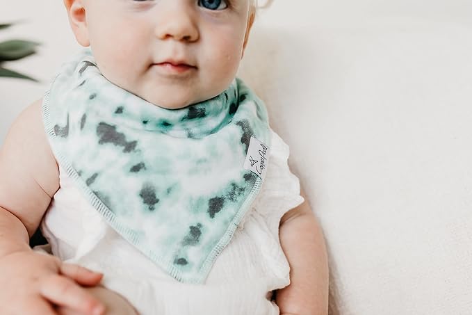 Copper Pearl Baby Bandana Drool Bibs for Drooling and Teething 4 Pack Gift Set “Maui