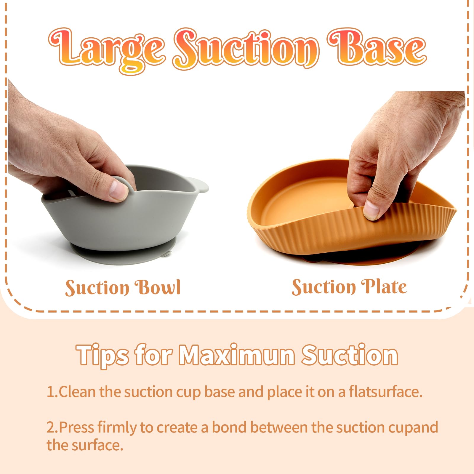 CHCC Silicone Baby Feeding Set 21 Pcs, Baby Led Weaning Supplies, Baby Feeding Supplies Set BPA Free, Essentials for Newborn Gift Walnut Color, Beige, Smoky Gray
