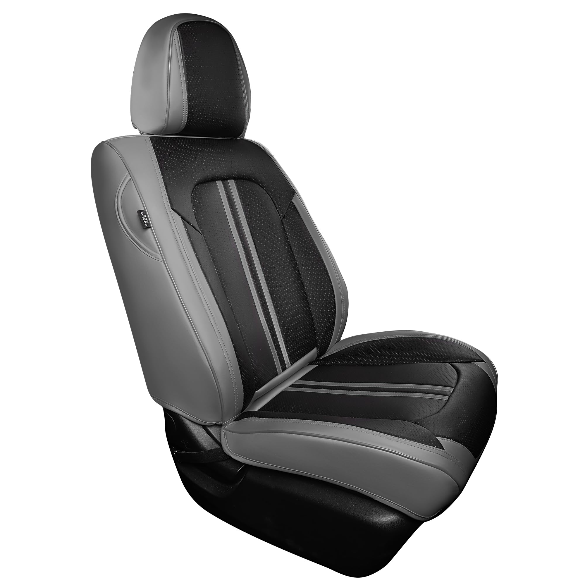 FREESOO Leather Seat Covers Full Set for Cars Trucks SUV, Front Seats 2PCS