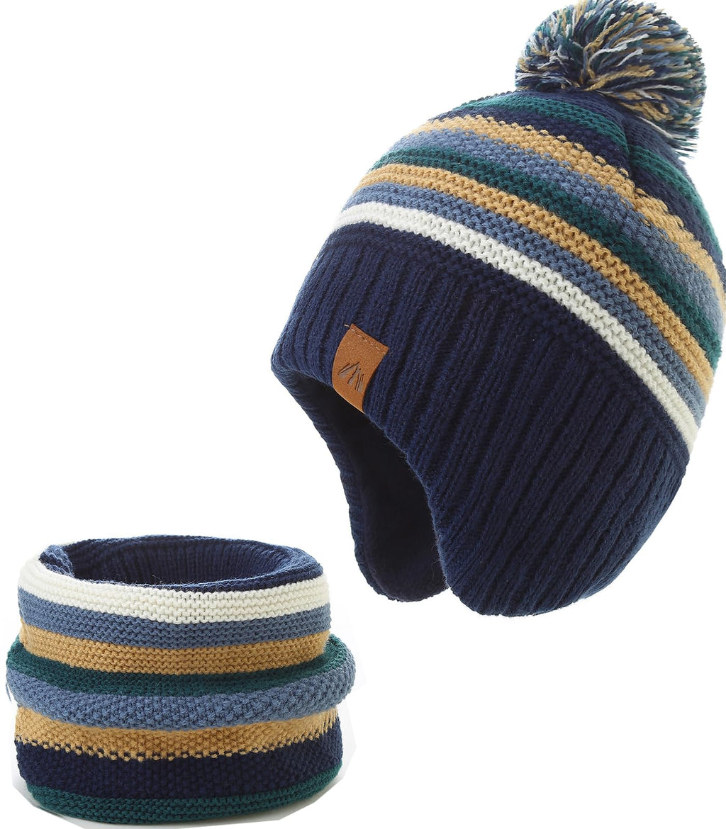 Moon Kitty Toddler Winter Hats for Boys Baby Boy Beanie Hats Earflap