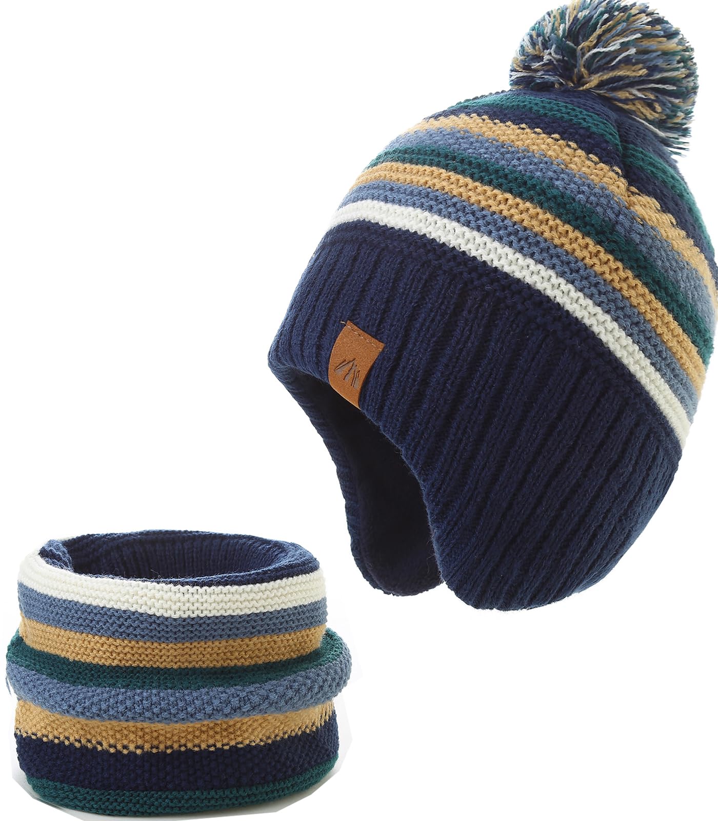 Moon Kitty Toddler Winter Hats for Boys Baby Boy Beanie Hats Earflap