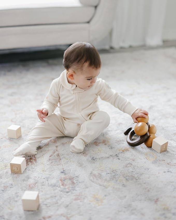 MON CHOU Organic Cotton Baby Pajamas - Ultra Soft Baby Footie Pajamas - 100% Pima Cotton PJ’s - Luxury Newborn Sleepers