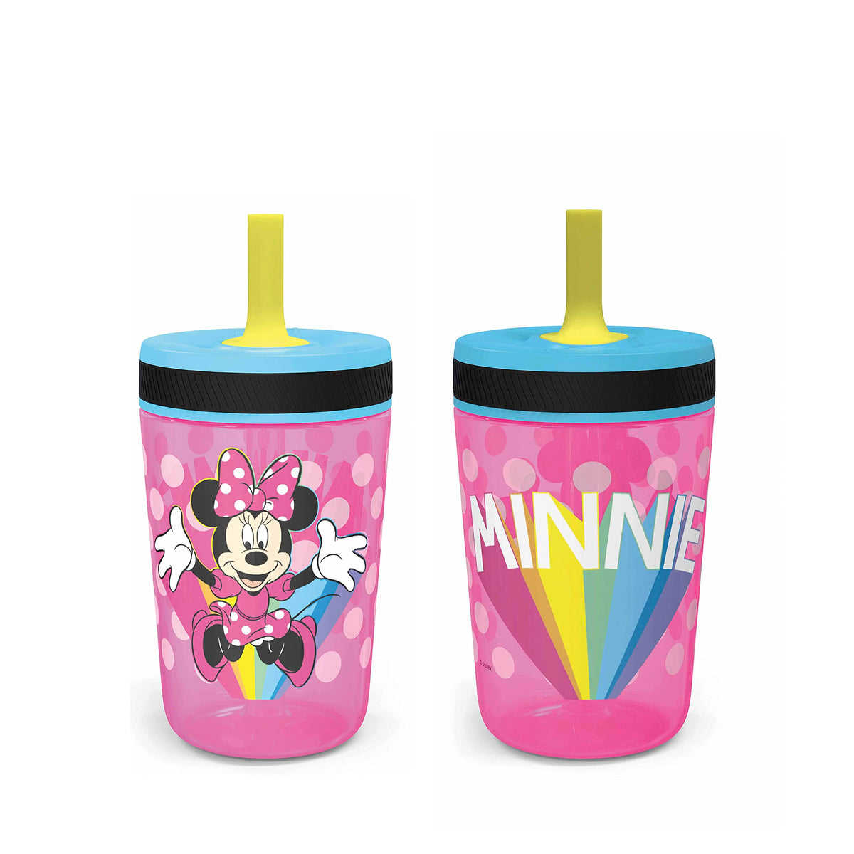 Zak Designs Gabby's Dollhouse Kelso Toddler Cups For Travel or At Home, 15oz 2-Pack Durable Plastic Sippy Cups With Leak-Proof Design is Perfect For Kids Cakey Cat, Mercat
