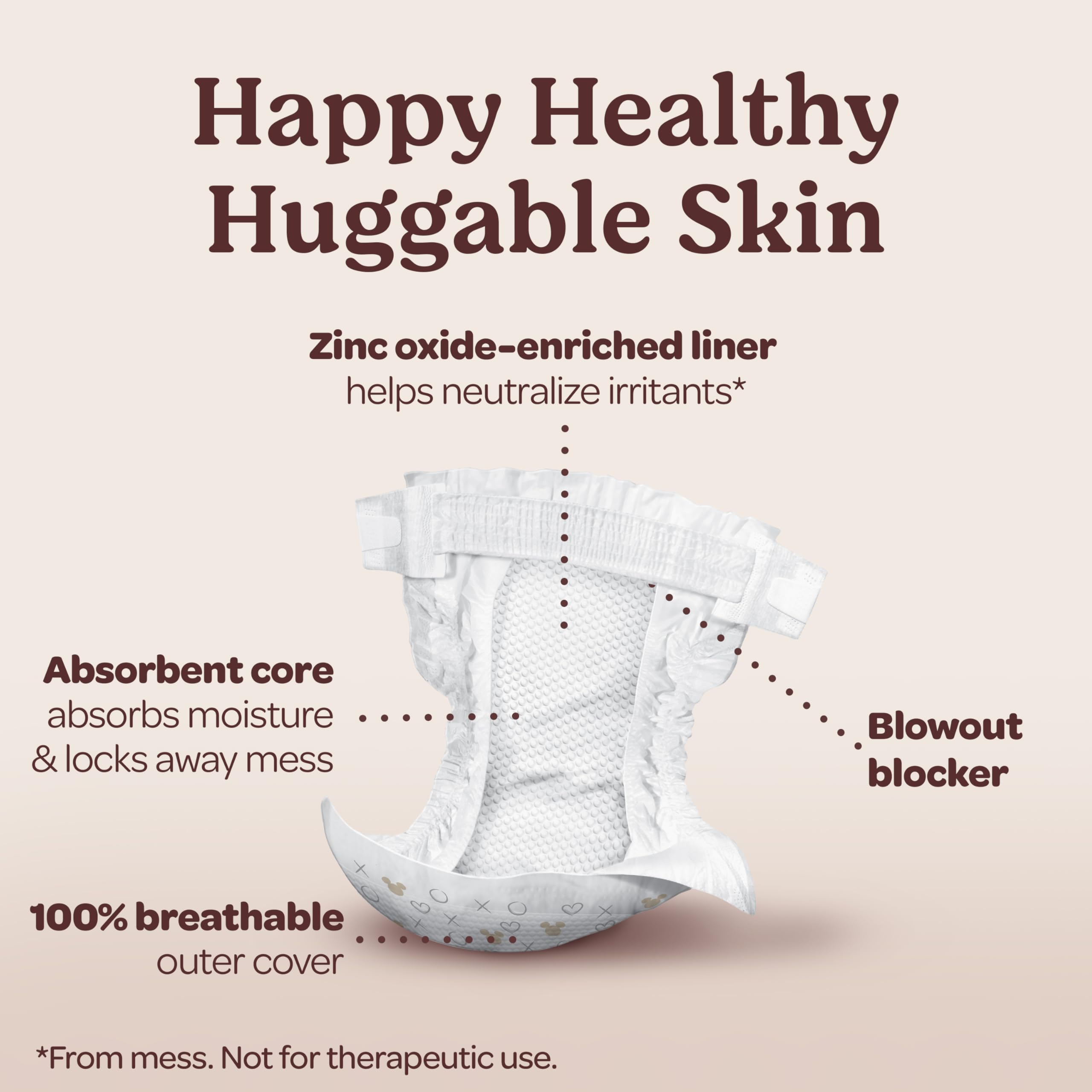 Huggies Size 6 Diapers, Skin Essentials Baby Diapers, Size 6 (35+ lbs), 15 Count, Packaging May Vary