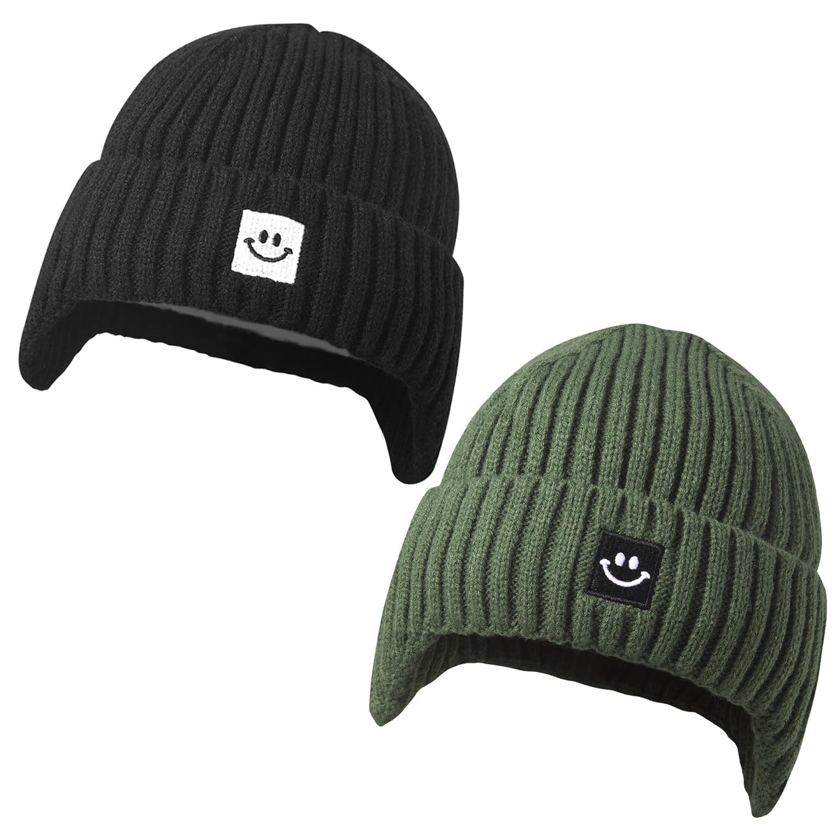 MaxNova Baby Hat 3-8T Camel/Gray Apricot 2 Pack