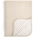 lulumoon Baby Blanket for Boys Girls: Muslin Cotton & Dotted Fleece Minky