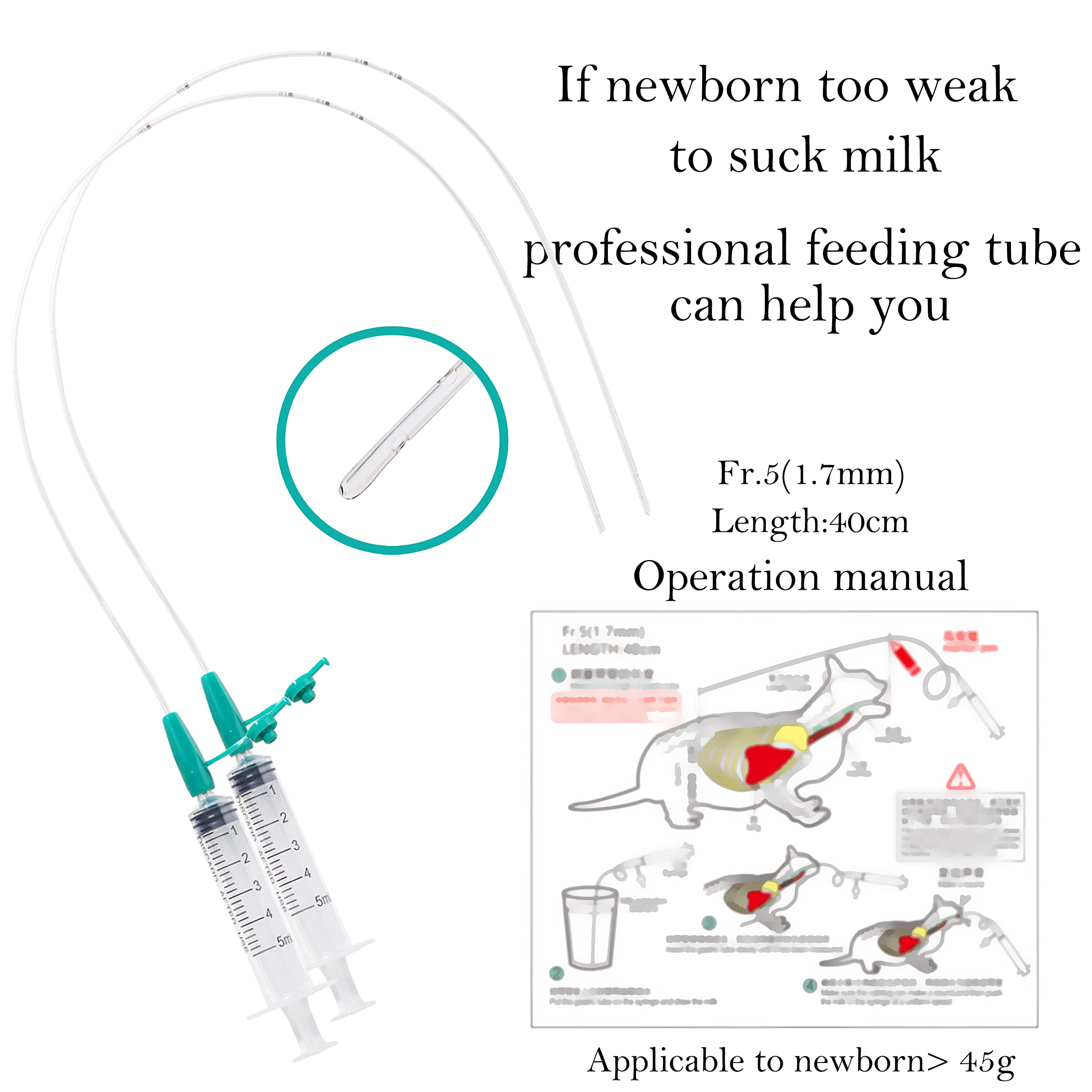 Doggiema Breeding kit for Newborn Puppy/Kitten,Feeding Tube