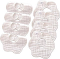 Muslin Baby Bibs for Drooling and Teething Newborn Drool Bibs for Baby Girl Boy