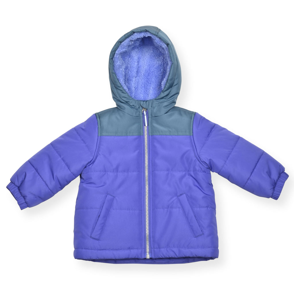 Arctic Quest Girls' Bib Snow Pants and Ski Jacket Water-Resistant Snowsuit For Kids Winter Hooded Jacket, Vibrant Lavender 2, 5-6