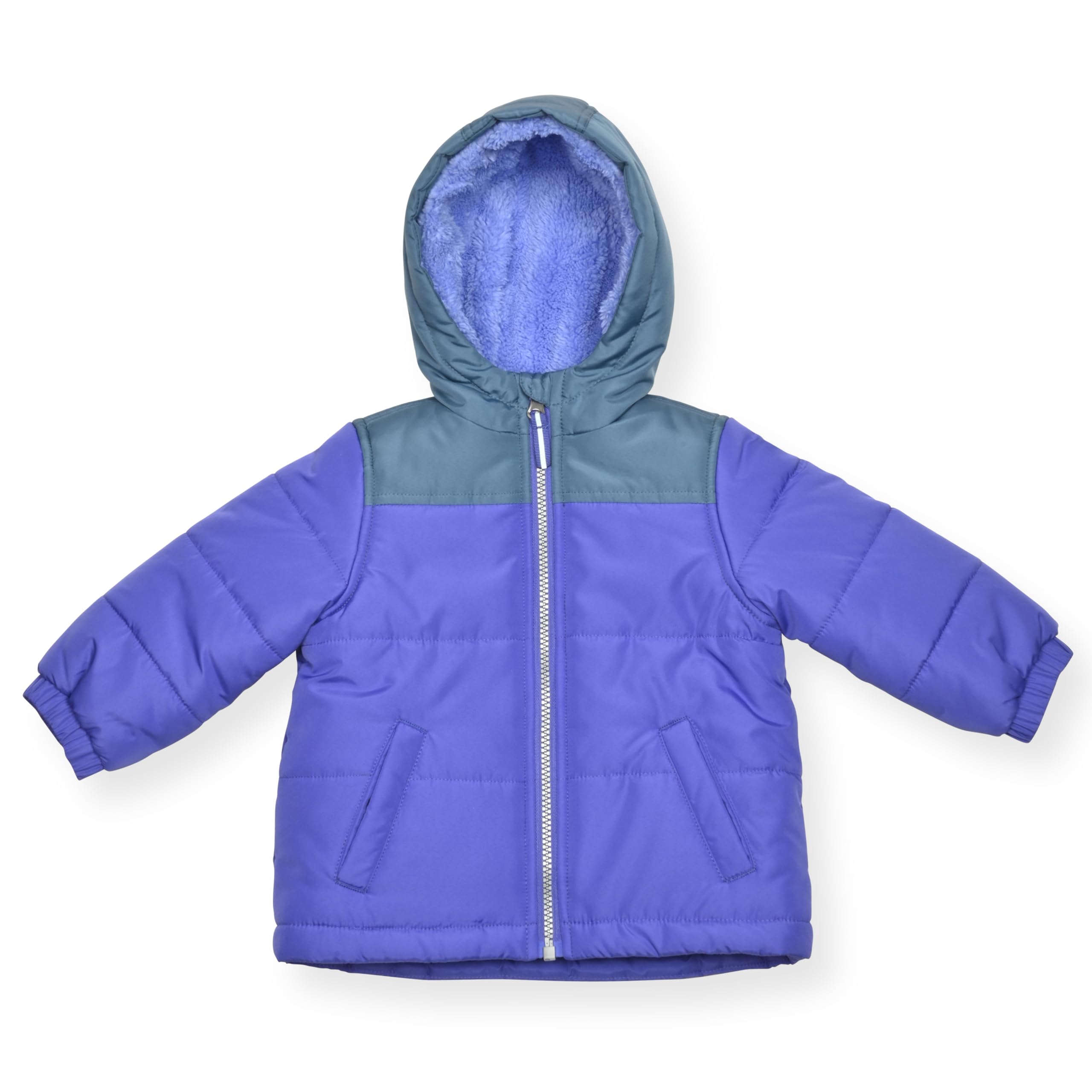 Arctic Quest Girls' Bib Snow Pants and Ski Jacket Water-Resistant Snowsuit For Kids Winter Hooded Jacket, Vibrant Lavender 2, 5-6