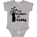 inktastic I'm Grandpa's Lil' Caddy- Golf for Kids Baby Bodysuit 6 Months 0060 Heather Grey 2c4dc