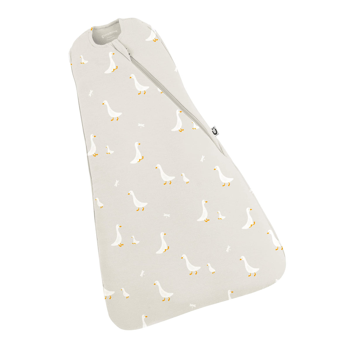 GUNAMUNA Swaddle Sleep Sack for Babies Infants and Toddlers, Easy Diaper Changes, 1.0 TOG, 0-3 Months, Goose