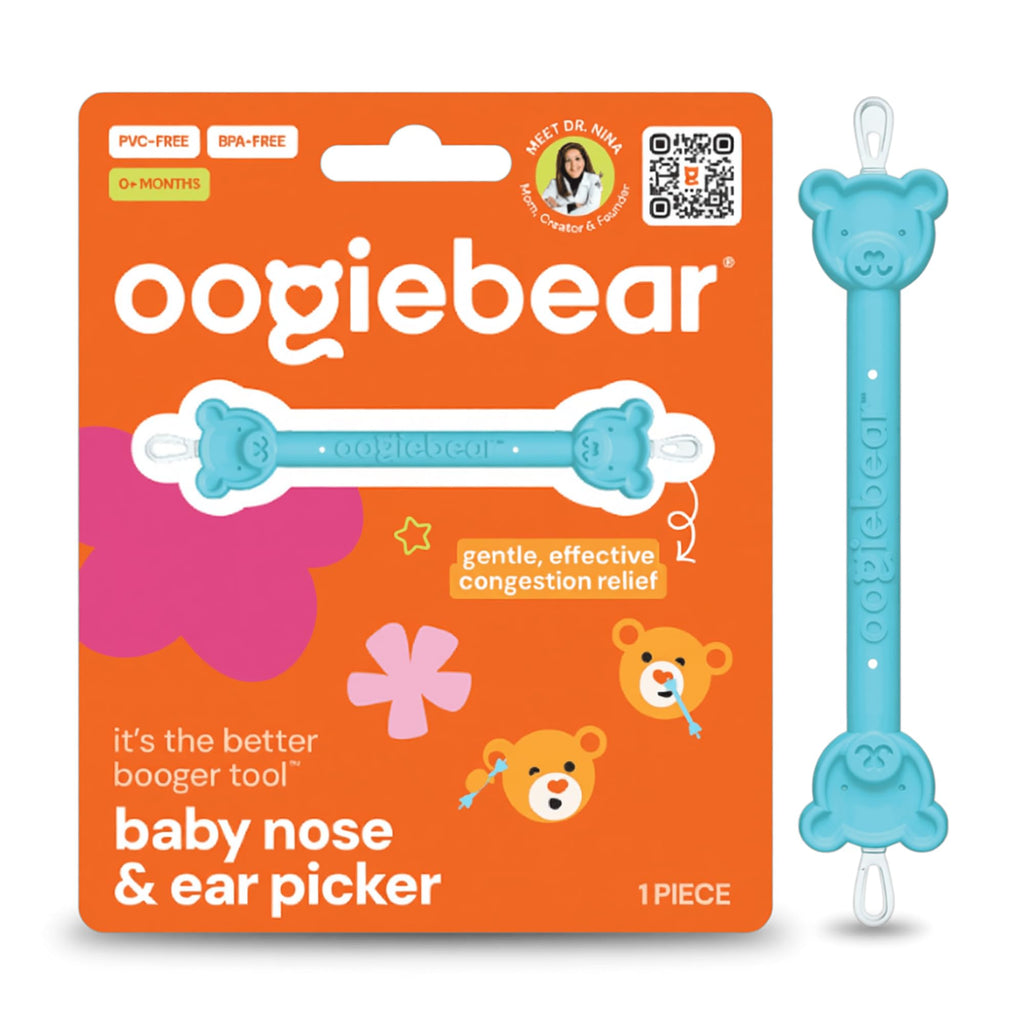oogiebear Baby Nose & Ear Picker, Safe Booger Remover Tool, 1 Piece, Blue