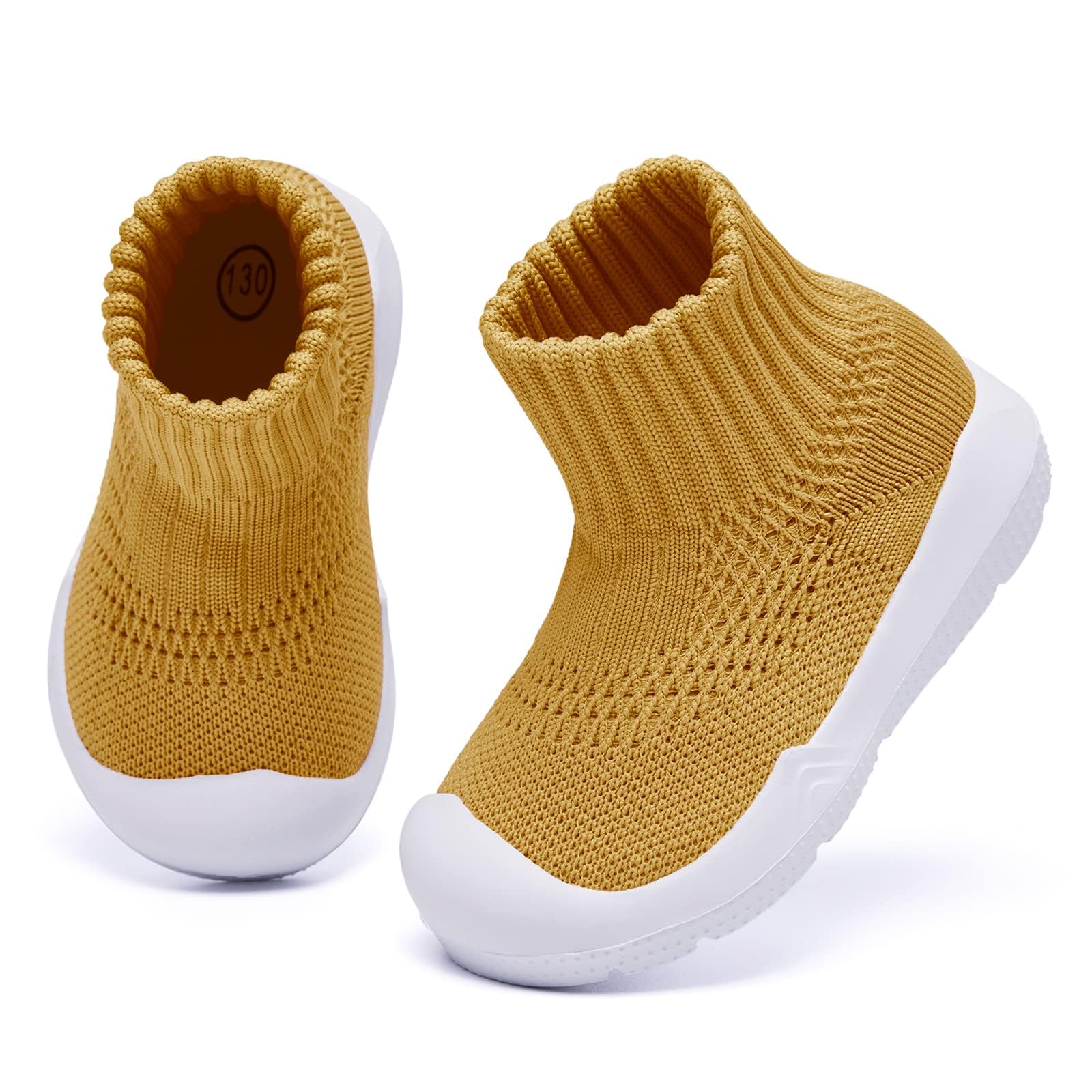 MORENDL Baby Shoes Toddler Walking Sock Shoes Infant Boy Girl Slip On Sneakers First Walker Slippers
