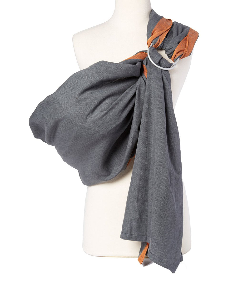 Hip Baby Wrap Ring Sling Carrier for Baby, 8-35 lbs - Stone