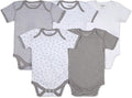 Burt's Bees Baby Organic Cotton Bodysuits – Baby Boy & Girl Short and Long Sleeve One-Pieces, 5-Pack