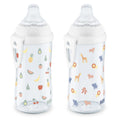 NUK Active Cup, Fun Fruits and Animals, Amazon Exclusive Collection, 10 Oz, Pack of 2 – BPA Free, Spill Proof Transition Sippy Cup