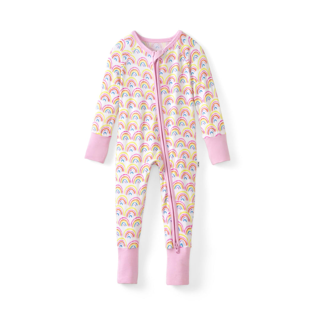 Little Sleepies Baby Pajamas, Pastel Rainbows, 3T