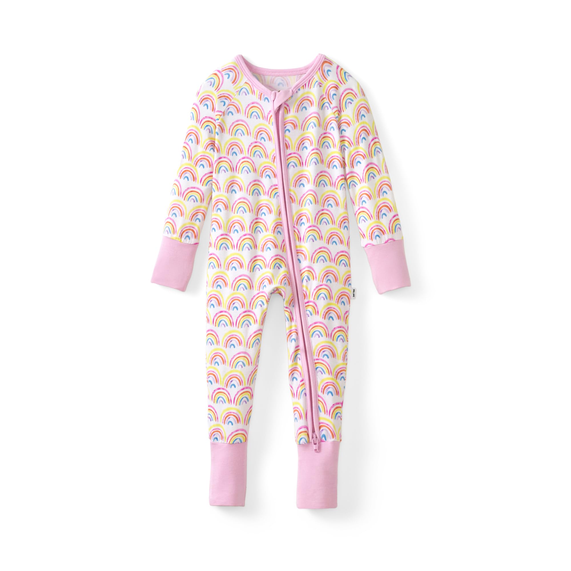 Little Sleepies Baby Pajamas, Pastel Rainbows, 3-6M