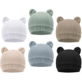 DRESHOW BQUBO Newborn Baby Hats Bear Ears Preemie Cute Caps Baby Boy Girl Infant Hospital Beanie for Preemie-3 Months