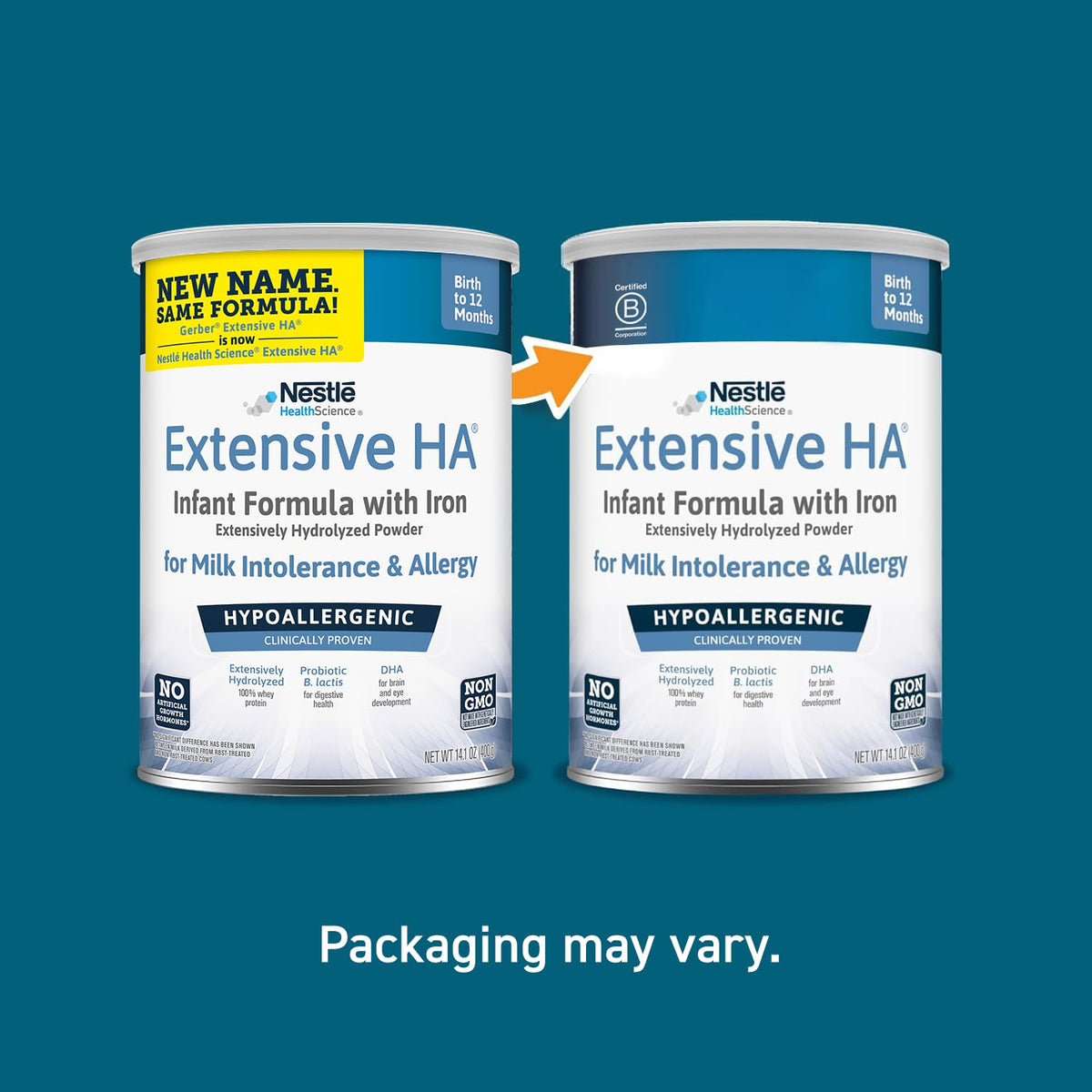 Extensive HA® Hypoallergenic Infant Formula with Iron, DHA & Probiotics, 14.1 oz