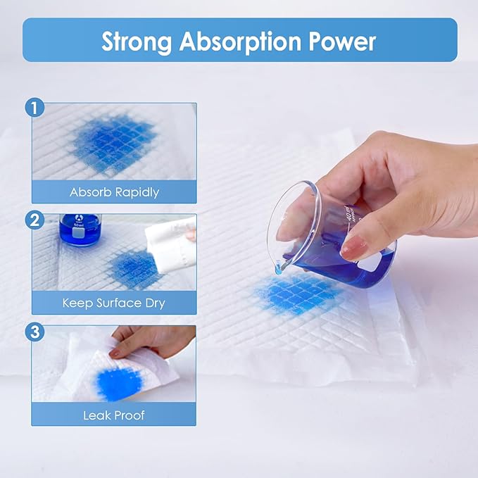 Disposable Changing Pads for Baby, 50 Pack 13" x 18" Super Soft Diaper Changing Pad Liners, Ultra Absorbent & Waterproof Baby Pee Pads Underpads for Changing Pad Cover Table Mat Sheet