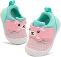 FEETCITY Baby Walking Shoes Wide Baby Shoes Boys Girls Infant Sneakers Crib Shoes Breathable Toddler Barefoot Shoes Slip On Shoes