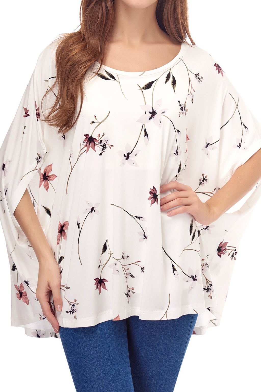 Smallshow Women's Nursing Top Maternity Poncho for Breastfeeding SVP033