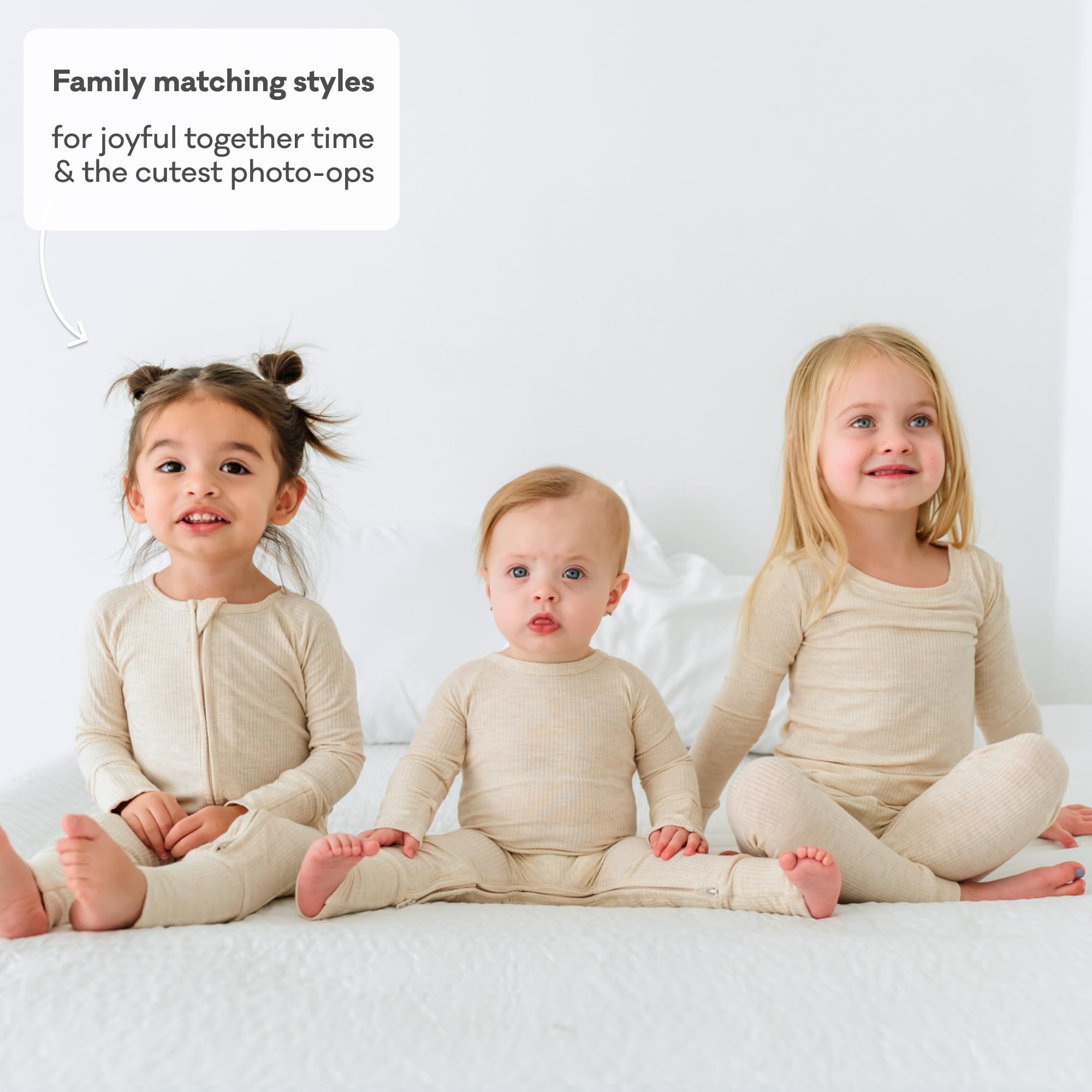 Little Sleepies Baby Pajamas, Heather Oatmeal, 18-24M