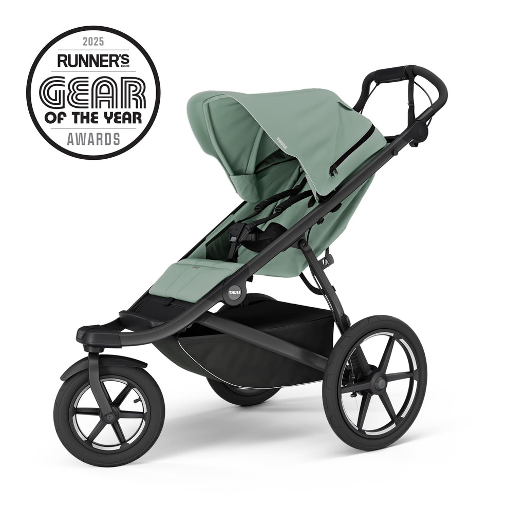 Thule Urban Glide 3 Single Child All-Terrain Stroller - Lightweight - Air-Filled Tires & Suspension - Integrated Hand Brake - Reclining seat with Leg Rest - Padded 5-Point Harness