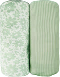 Jersey Swaddle Blanket, Ultra Soft Stretchy Receiving Blanket, Newborn Swaddle Wrap for Boys & Girls, 40 x 30 inches, 2 Pcs