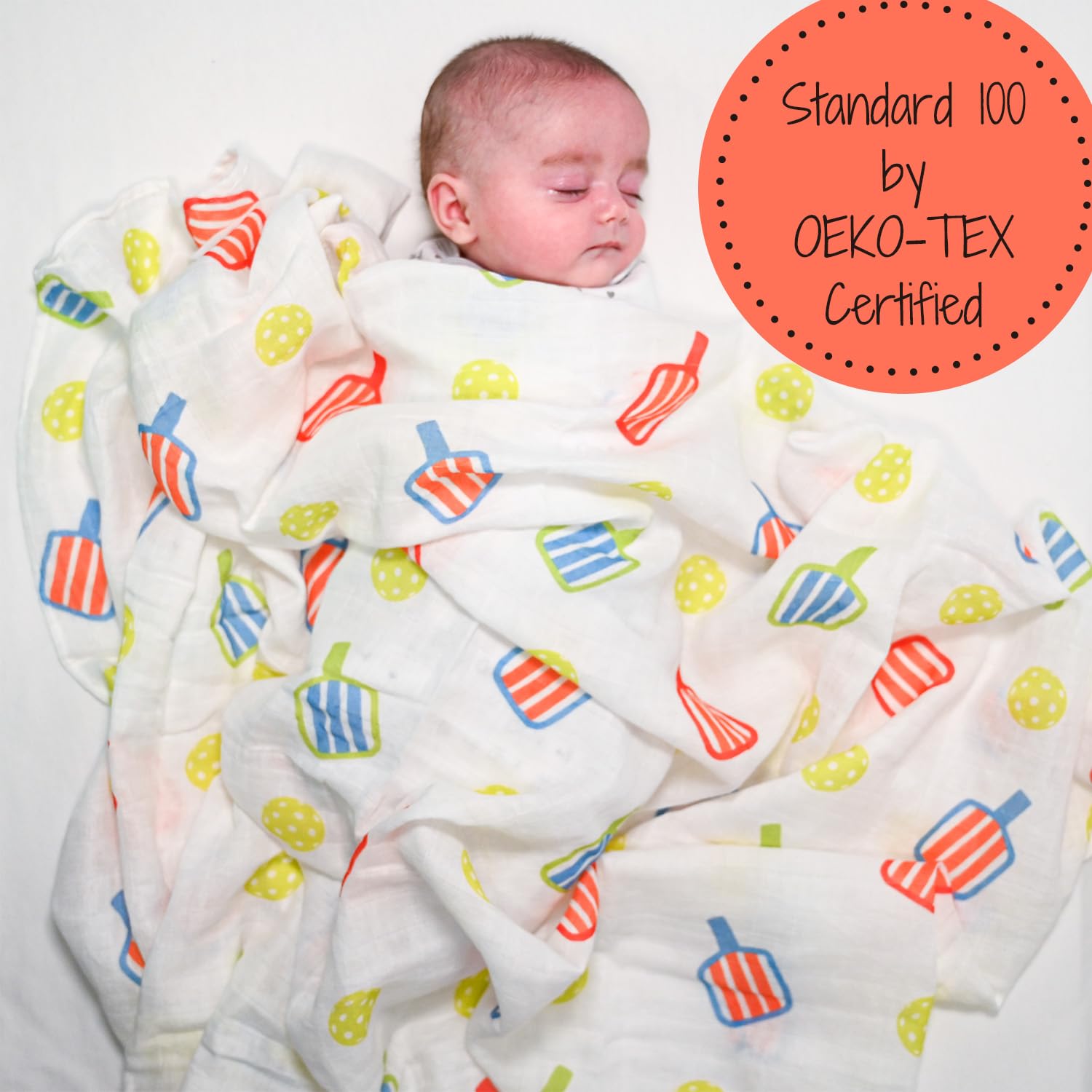 LollyBanks Muslin Swaddle Blankets, 100% Organic Cotton Baby Swaddle