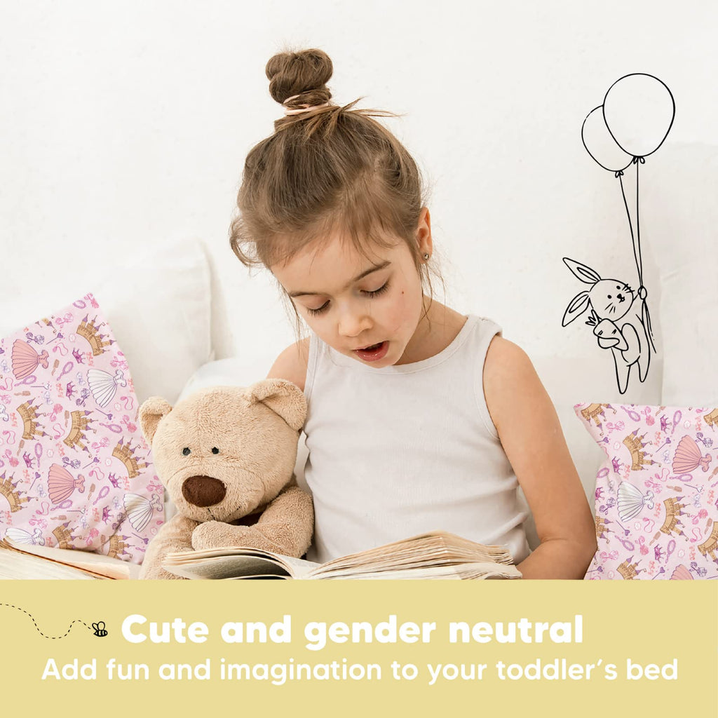 Toddler Pillow with Pillowcase 13x18 My Little Dreamy Pillow(Dear Princess)