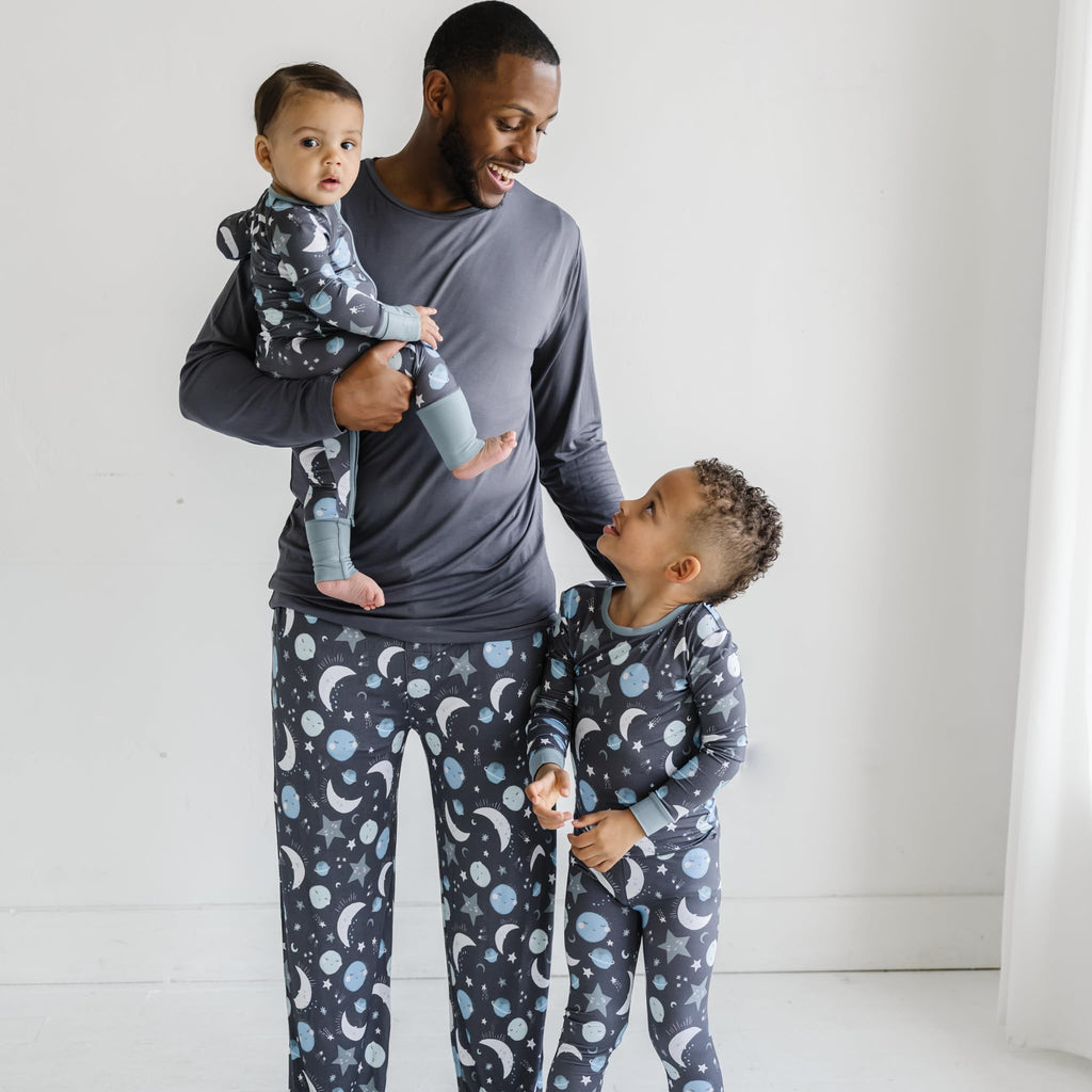Little Sleepies Baby Pajamas, Blue To the Moon & Back, 2T