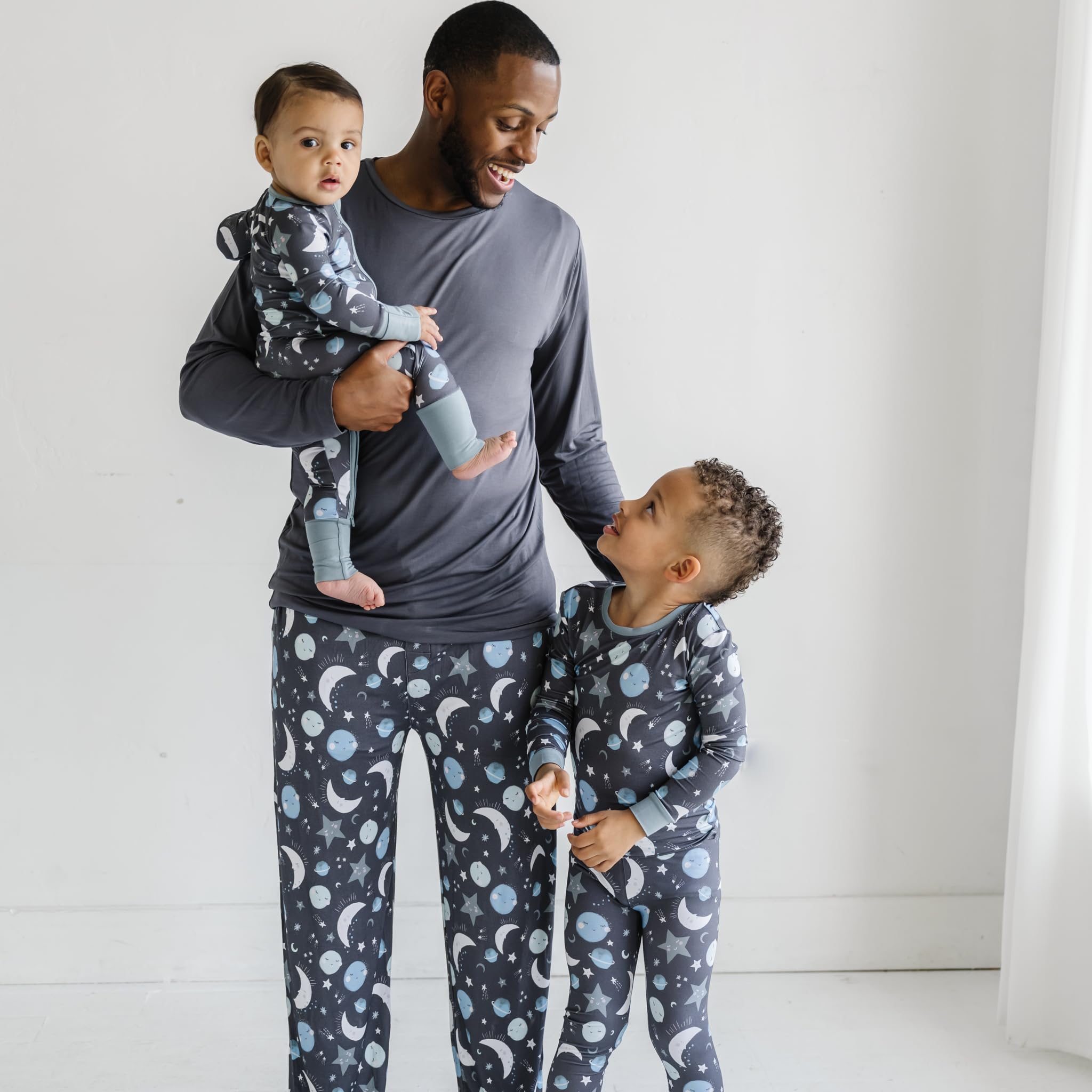 Little Sleepies Baby Pajamas, Blue To the Moon & Back, 6-12M