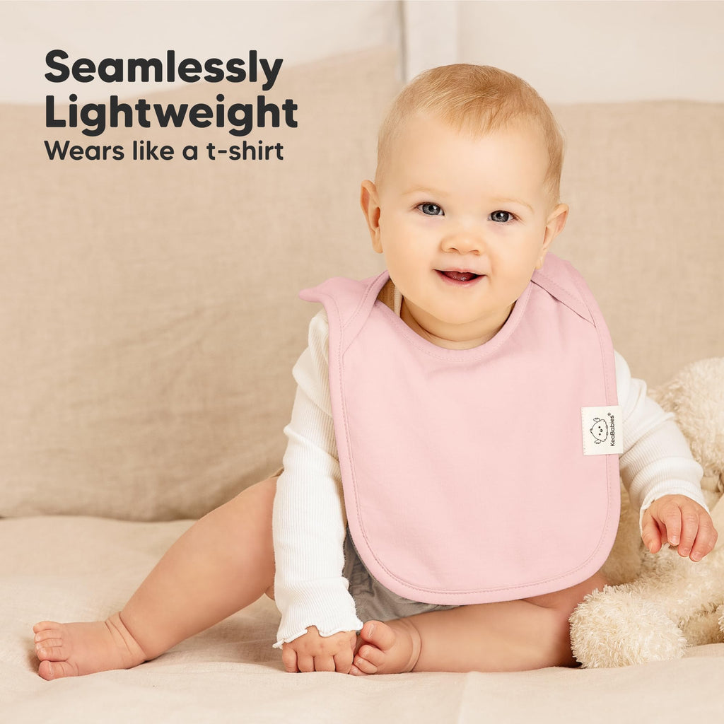 KeaBabies 8-Pack Bibs for Baby Girls, Boys, Pullover Baby Bibs (Embrace)