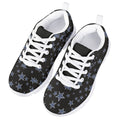 MARSVOVO Toddler Girl Slip On Sneakers Flexible Lightweight Breathable Athletic Girl Running Shoes Casual Comfortable Resistant Play Sport Walking Shoes Blue Stars Black Printed Size 11 US