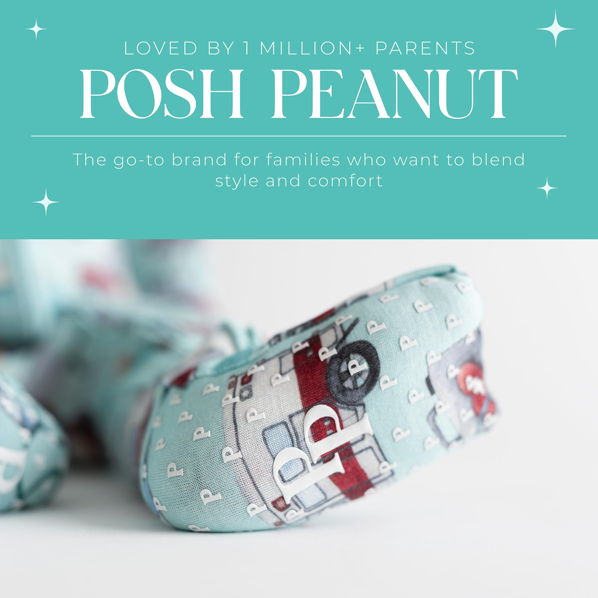 Posh Peanut Convertible Baby Sleepers, Boy Toddlers Footless Pajamas