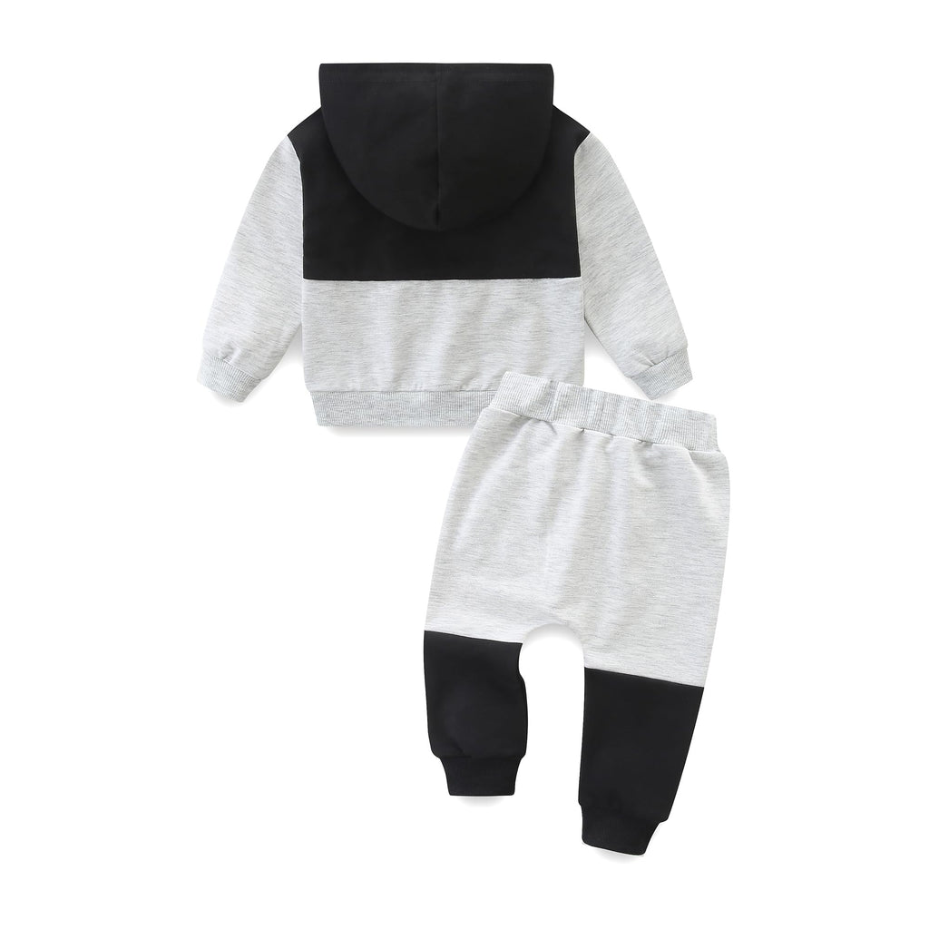 Babymine Baby Boy Outfit 6-9 Months Clothes Set Fall Winter Pants Patchwork Sweatsuit
