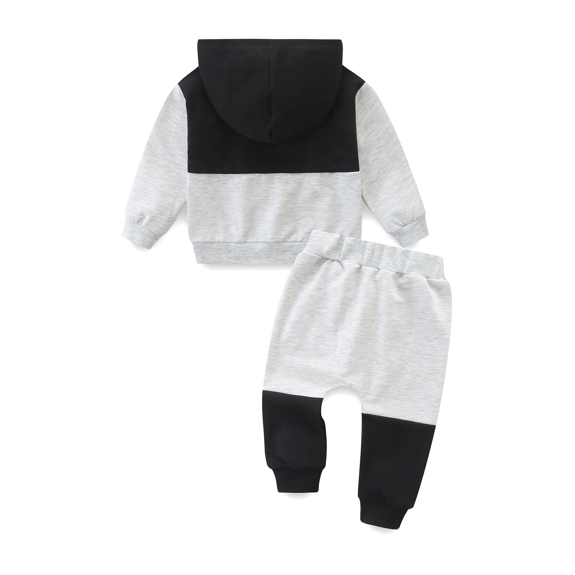 Baby boy Clothes Long Sleeve Sweatshirt Fall Solid Color Outfit 1 Year Old