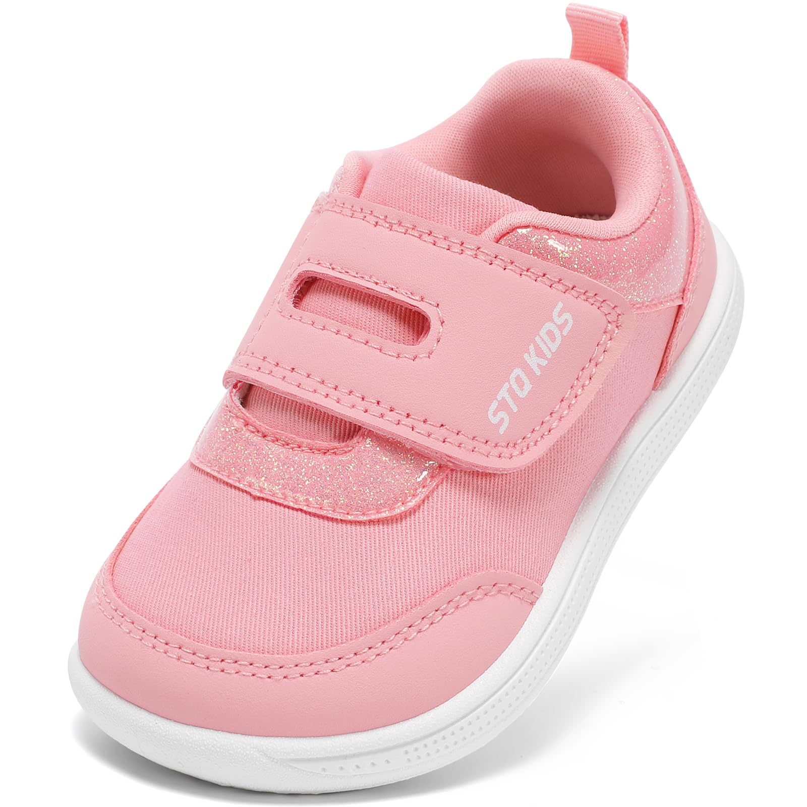 Toddler Shoes Girls Wide Toe Box Barefoot Baby Walking Sneaker Pink Size 11