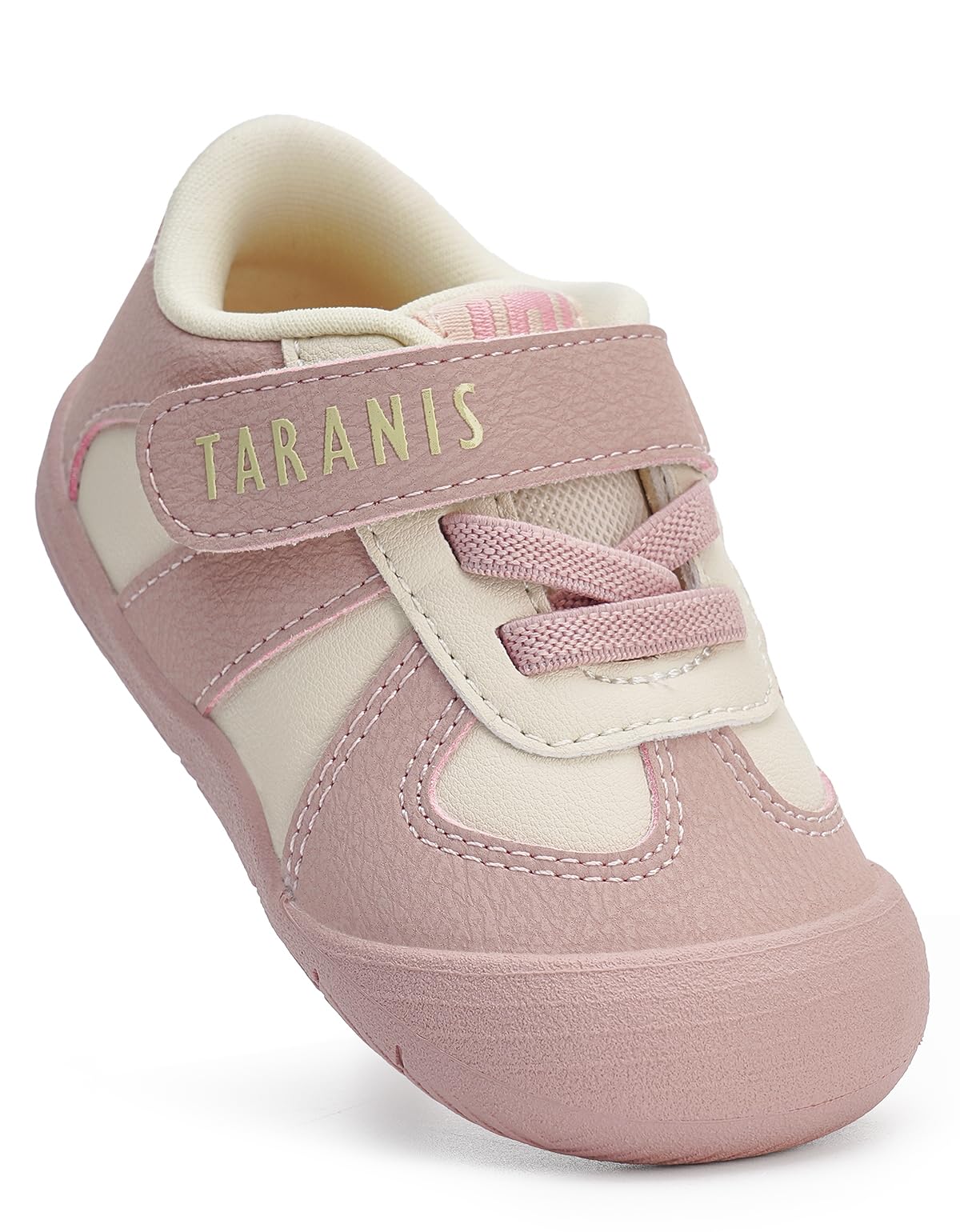 TARANIS Infant/Toddler Shoes Baby Sneaker Boy Girl First Walking Shoes Lightweight Non-Slip Newborn Crib Shoes A Pink19